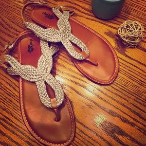 Silver women’s sandals